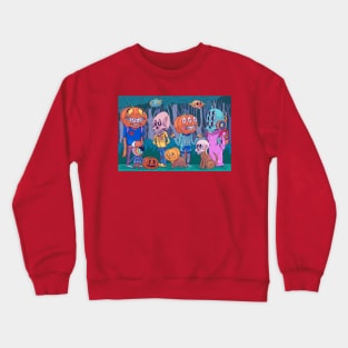 Spooky creatures Halloween Crewneck Sweatshirt